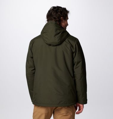 Landroamer wasserdichte Jacke mit Kapuze und Sherpa-Futter für Männer, Color: Greenscape, image 2