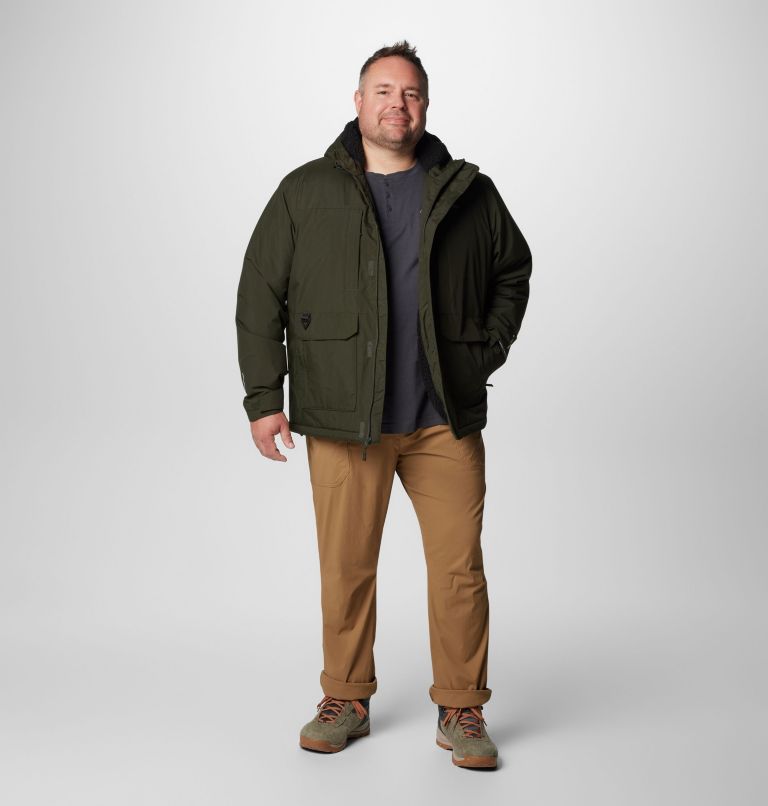 Men's Landroamer Sherpa Lined Jacket - Big, Color: Greenscape, image 3