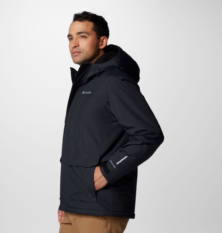 Men's Landroamer Sherpa Lined Jacket - Tall, Color: Black, image 4