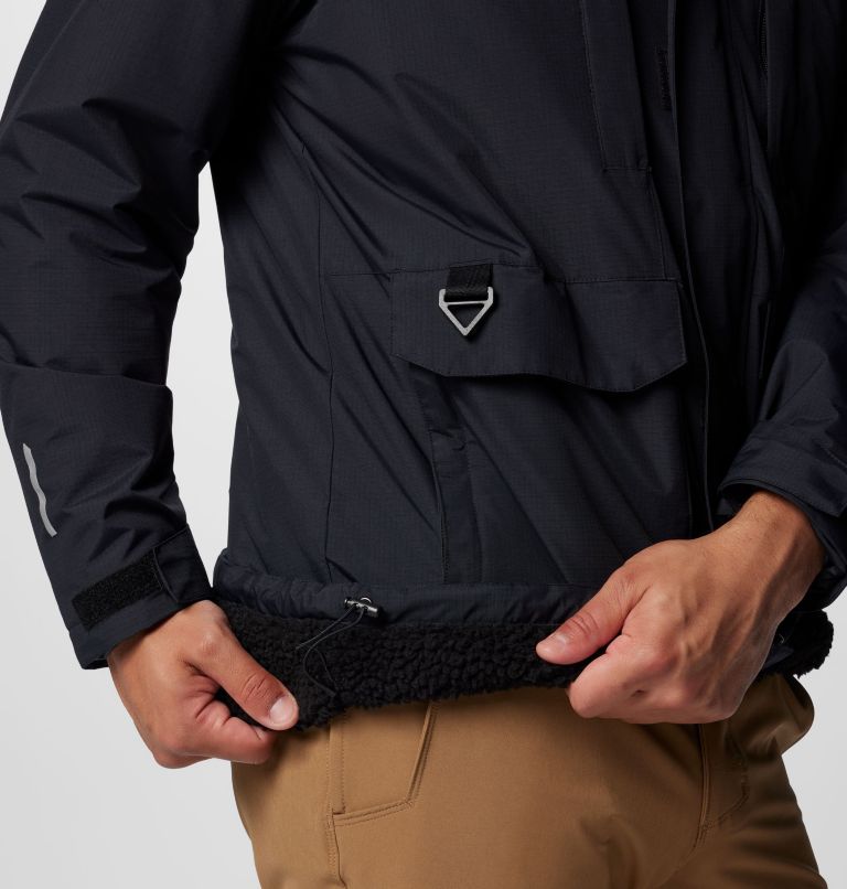 Men's Landroamer Sherpa Lined Jacket - Tall, Color: Black, image 9