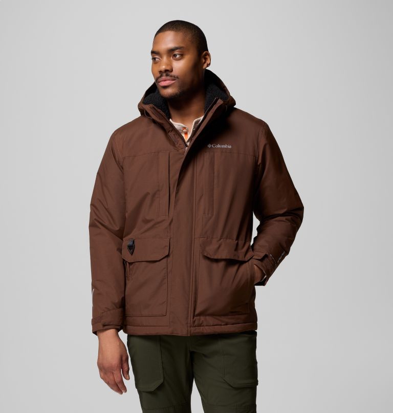 Men's Landroamer Sherpa Lined Jacket - Tall, Color: Tobacco, image 1