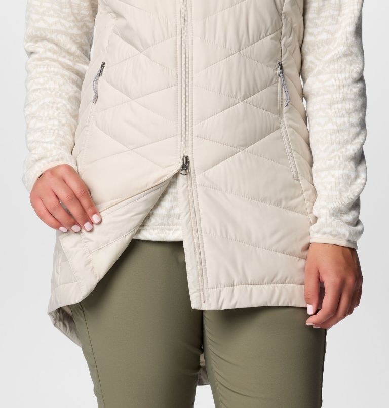Women's Heavenly II Long Vest, Color: Dark Stone, image 7