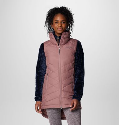 Pink winter vest on sale