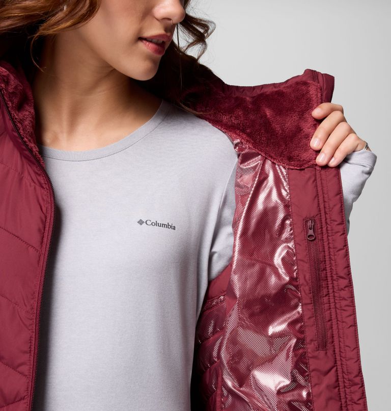 Women's Heavenly II Long Vest, Color: Rich Wine, image 8