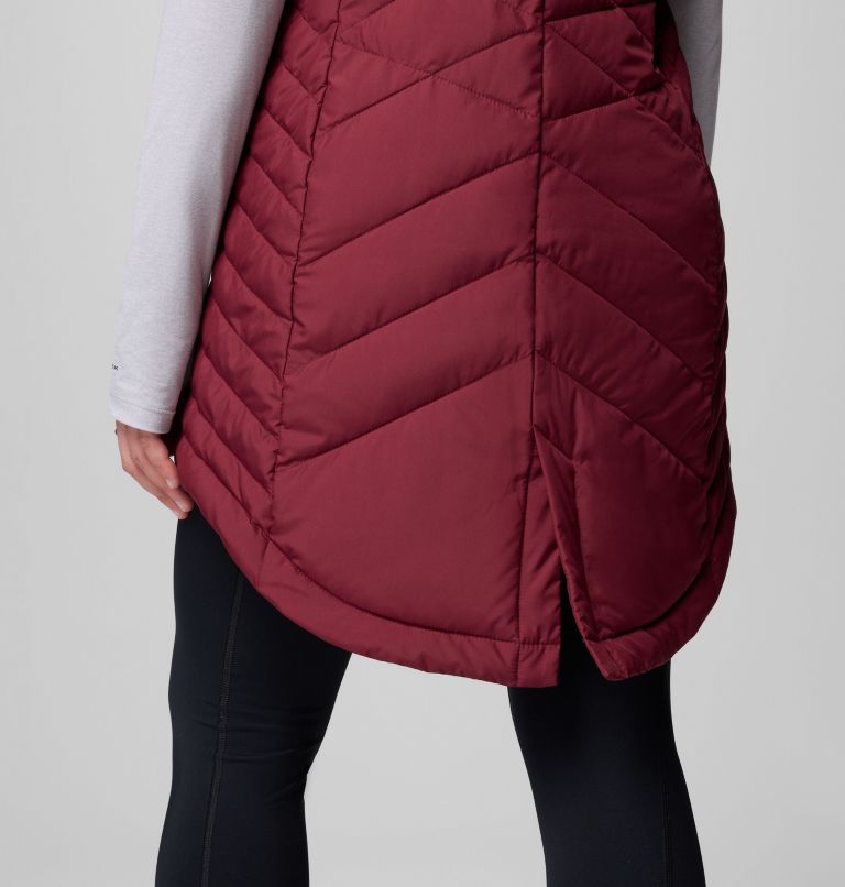 Women's Heavenly II Long Vest, Color: Rich Wine, image 9