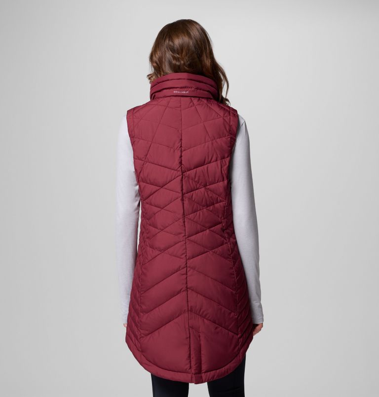 Women's Heavenly II Long Vest, Color: Rich Wine, image 3