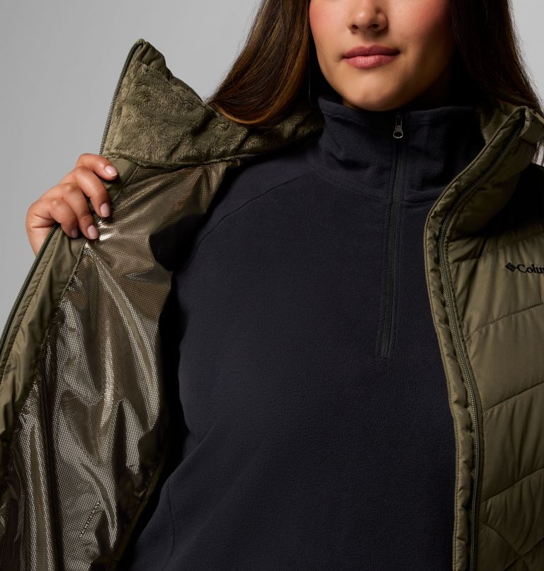 Women's Heavenly II Long Vest - Plus Size, Color: Stone Green, image 6