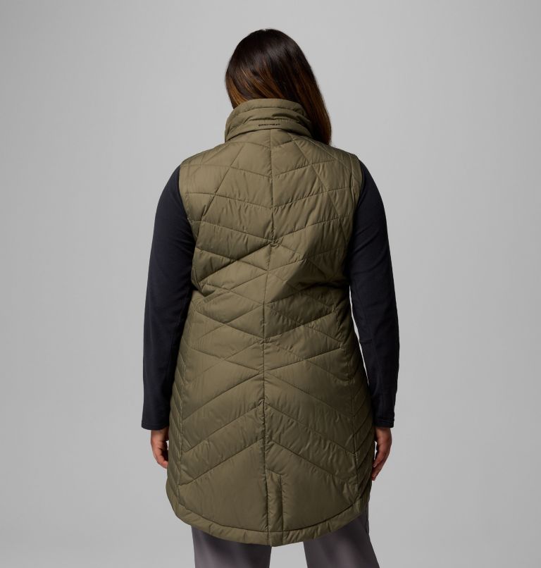 Women's Heavenly II Long Vest - Plus Size, Color: Stone Green, image 3