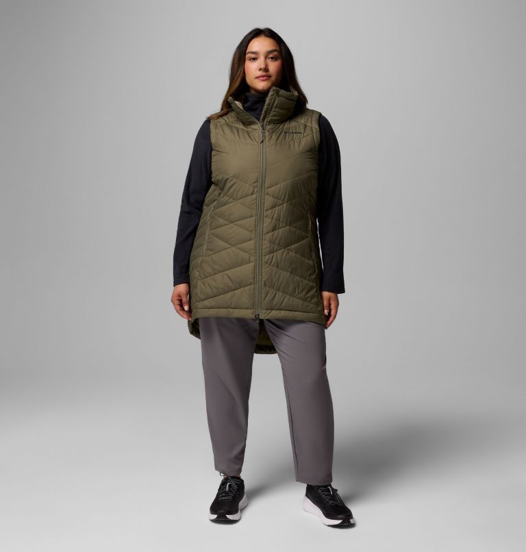 Women's Heavenly II Long Vest - Plus Size, Color: Stone Green, image 2