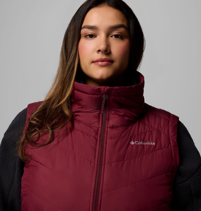 Women's Heavenly II Long Vest - Plus Size, Color: Rich Wine, image 8