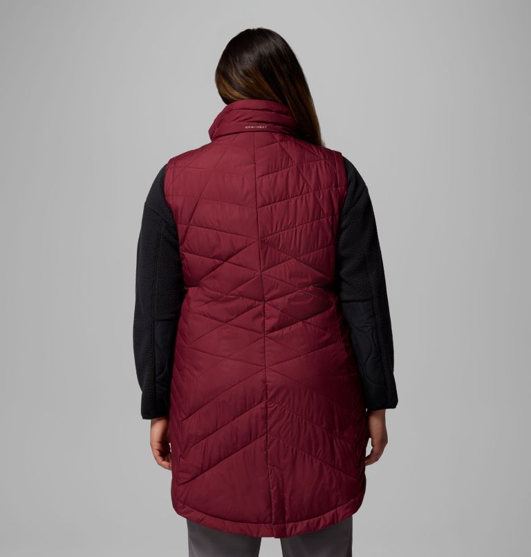 Women's Heavenly II Long Vest - Plus Size, Color: Rich Wine, image 3