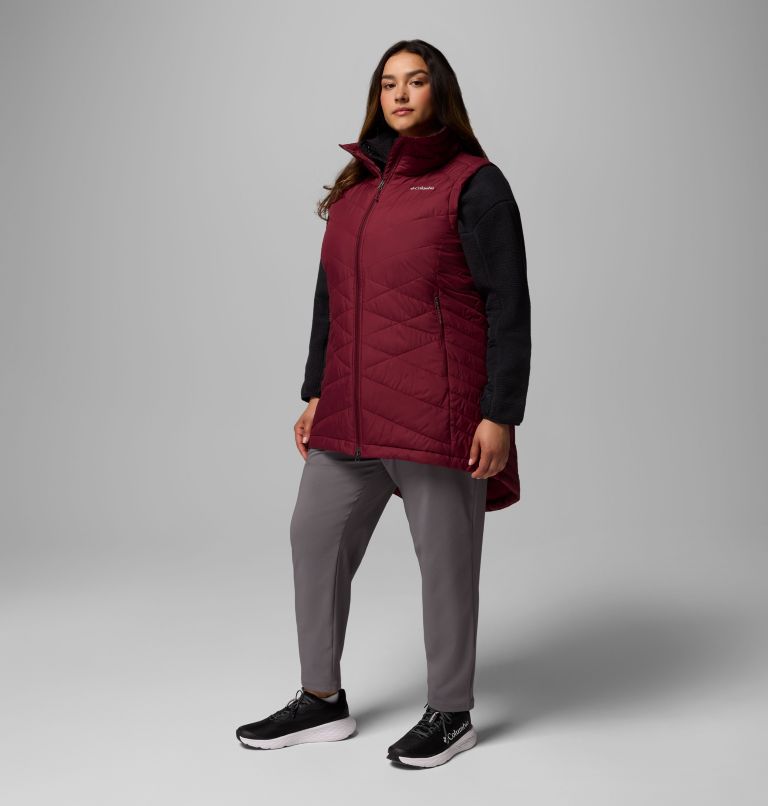 Women's Heavenly II Long Vest - Plus Size, Color: Rich Wine, image 2