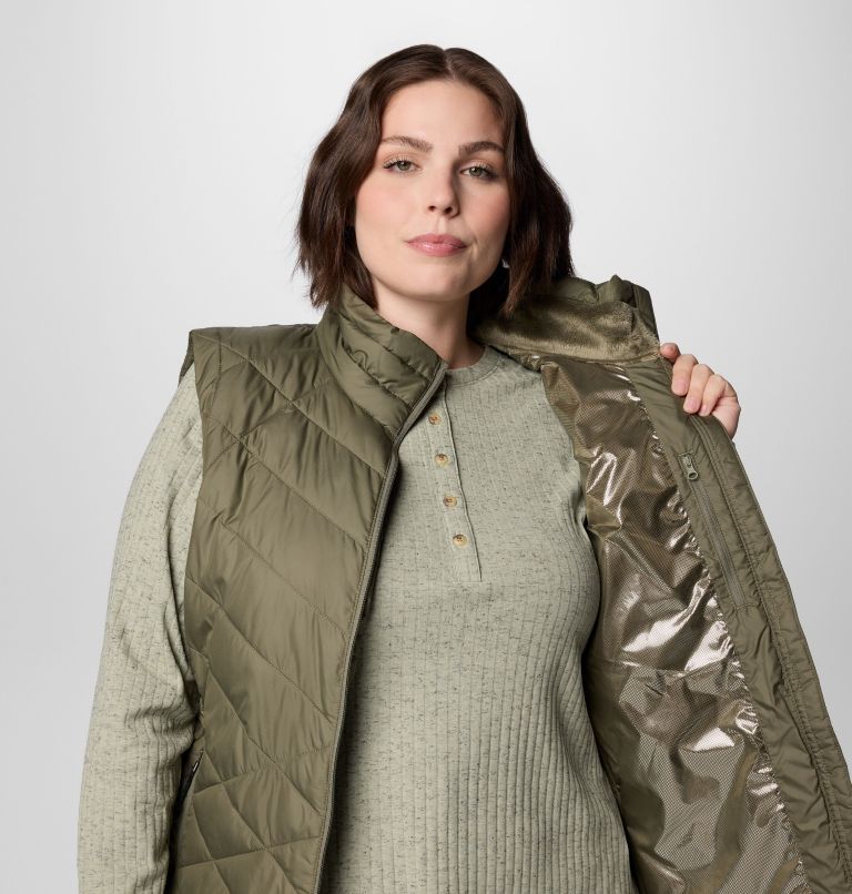 Women's Heavenly II Vest - Plus Size, Color: Stone Green, image 6