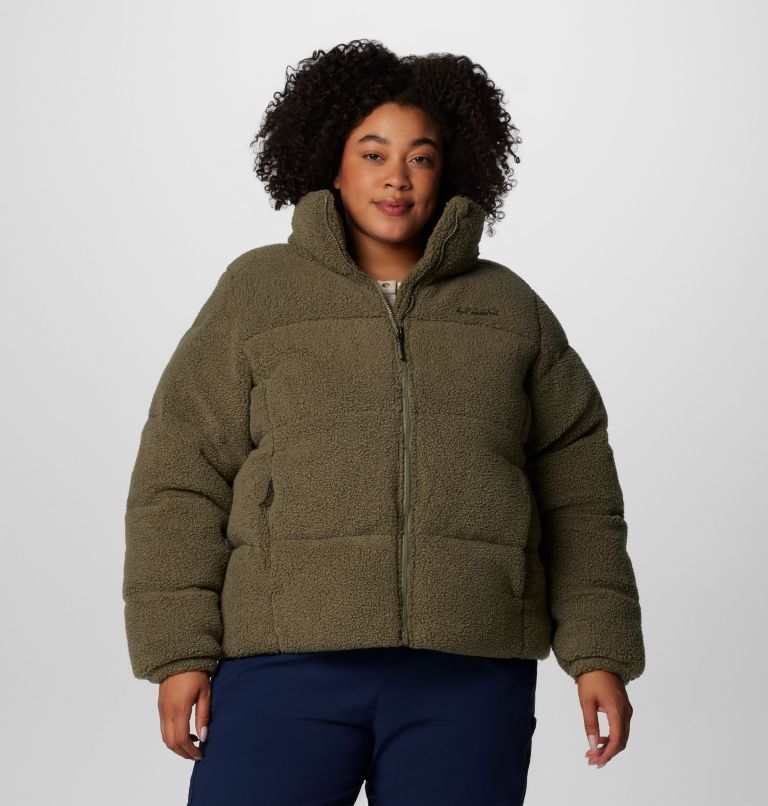 Plus size sherpa coat hotsell