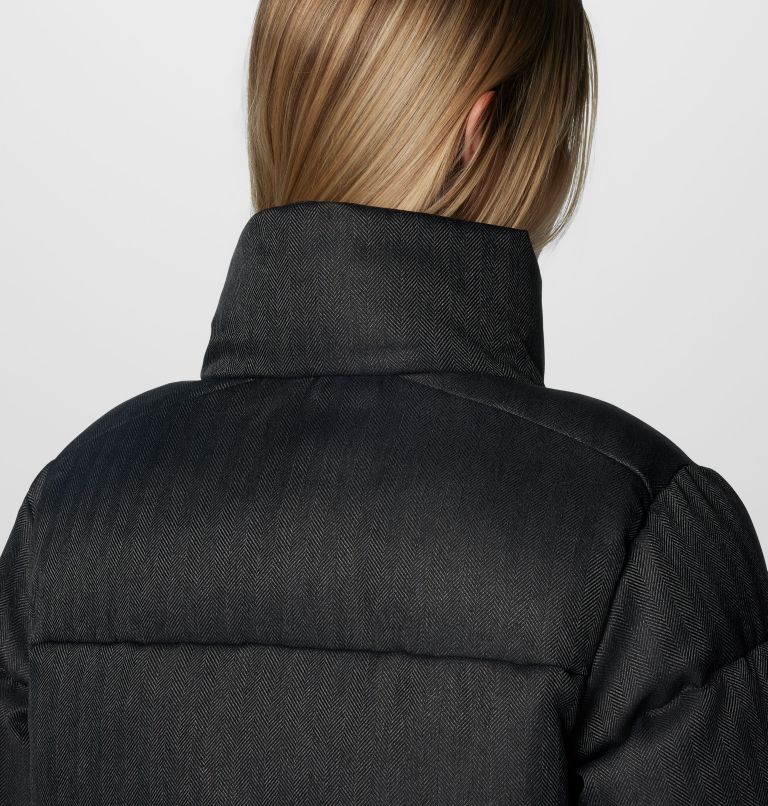 Chaqueta acolchada con diseño de espiga Puffect para mujer, Color: Black Herringbone, image 6