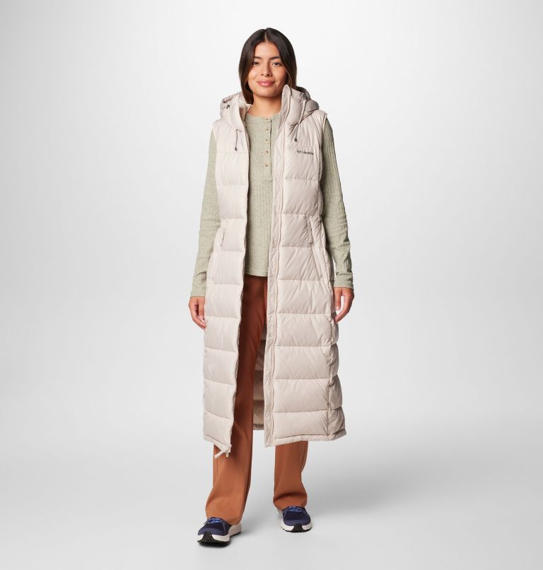 Women's Pike Lake Long Vest, Color: Dark Stone, image 3