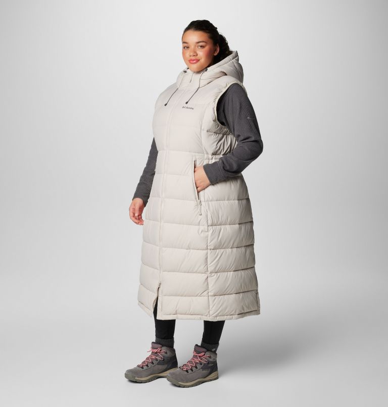 Women's Pike Lake Long Vest - Plus Size, Color: Dark Stone, image 4