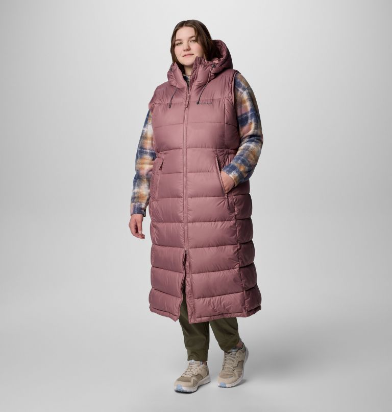 Women's Pike Lake Long Vest - Plus Size, Color: Fig, image 4