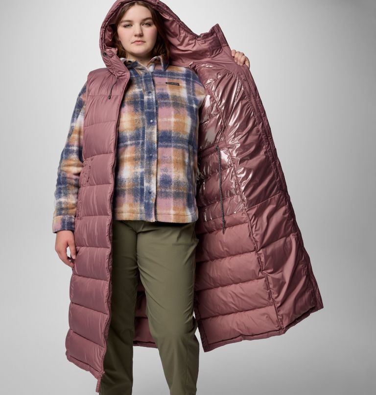 Women's Pike Lake Long Vest - Plus Size, Color: Fig, image 6