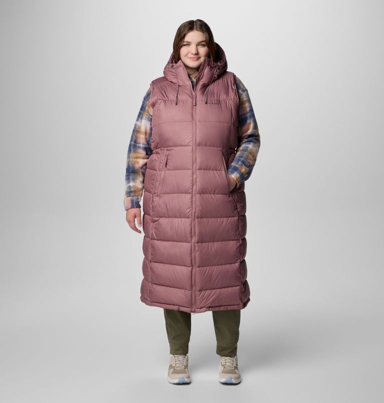 Women's Pike Lake Long Vest - Plus Size, Color: Fig, image 1