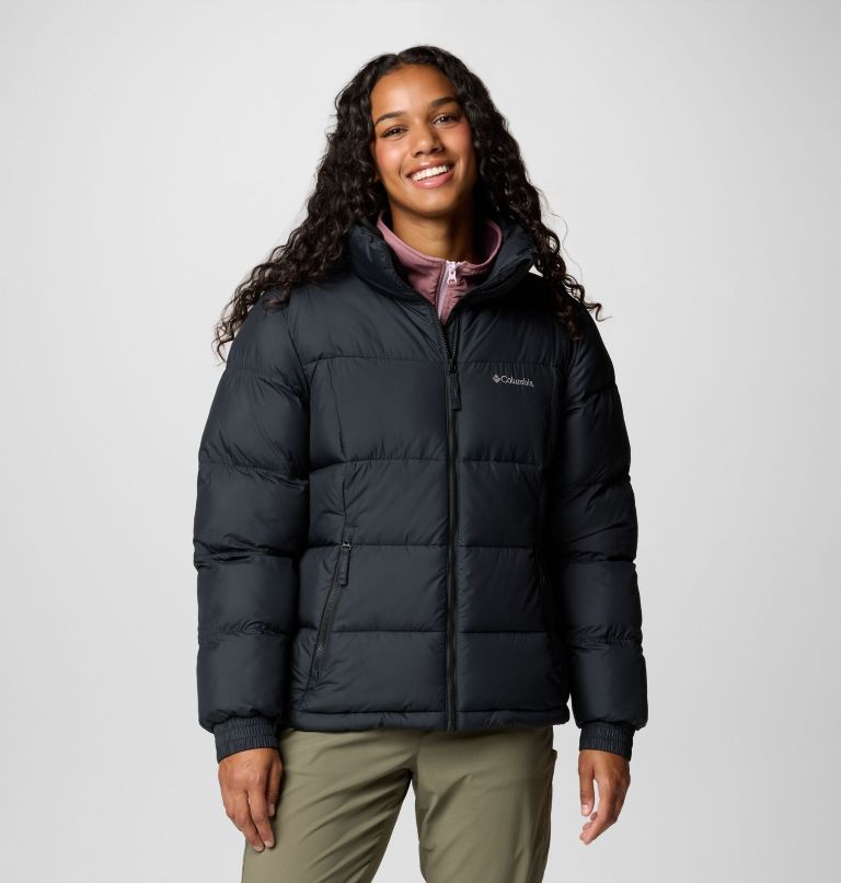 Black columbia puffer jacket hotsell