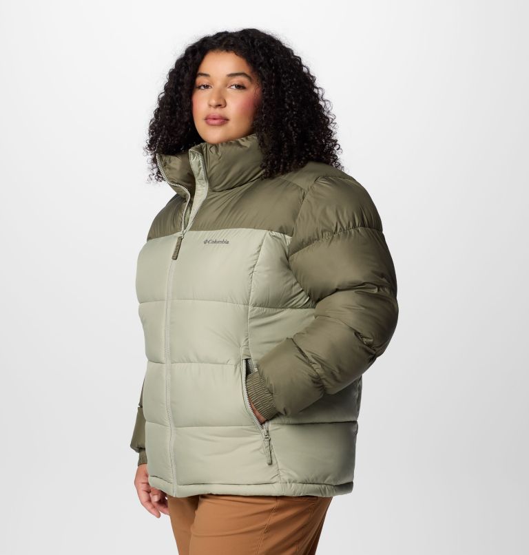 Women's Pike Lake Full Zip Jacket - Plus Size, Color: Stone Green, Safari, image 4