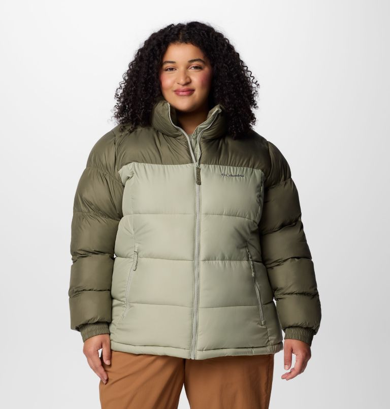 Women's Pike Lake Full Zip Jacket - Plus Size, Color: Stone Green, Safari, image 1
