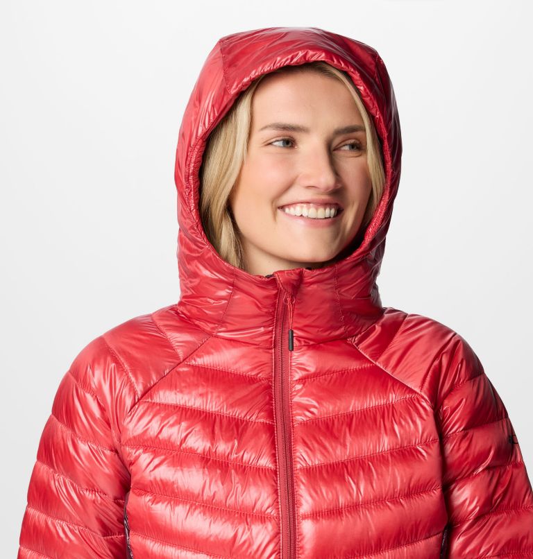 Women's Labyrinth Loop II Hooded Jacket, Color: Daredevil, Moonvista, image 5