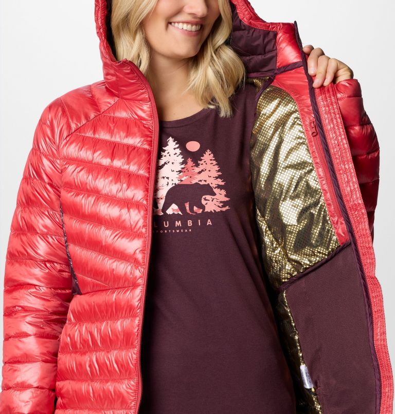 Women's Labyrinth Loop II Hooded Jacket, Color: Daredevil, Moonvista, image 6