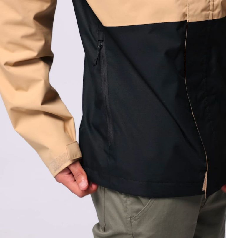 Men's Hikebound II Jacket, Color: Canoe, Black