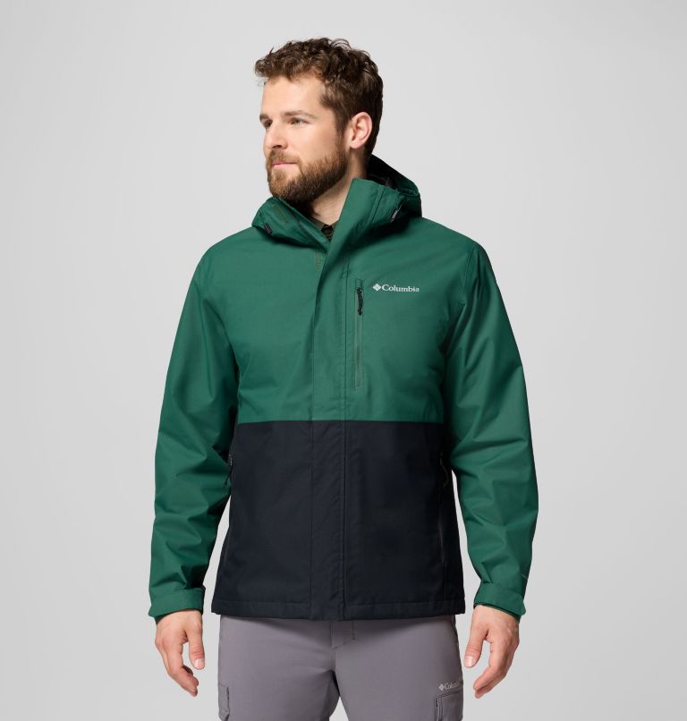 Men's Hikebound II Jacket, Color: Rain Forest, Black, image 1