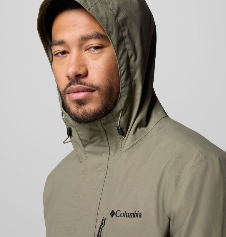 Men's Hikebound II Jacket, Color: Stone Green, Shark, image 7