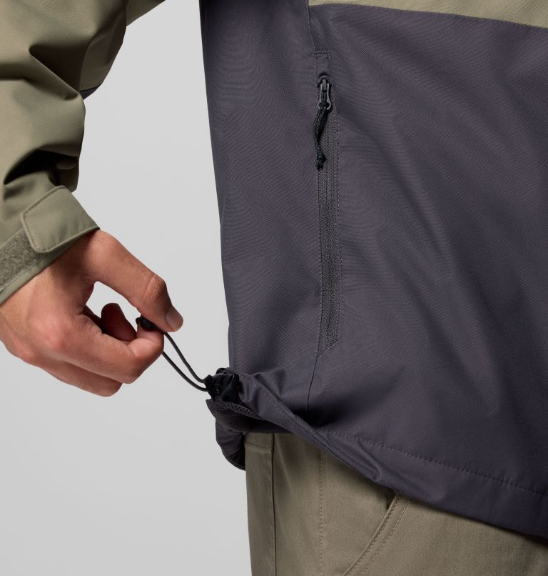 Men's Hikebound II Jacket, Color: Stone Green, Shark, image 9