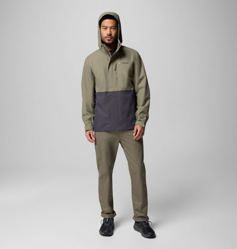 Men's Hikebound II Jacket, Color: Stone Green, Shark, image 2