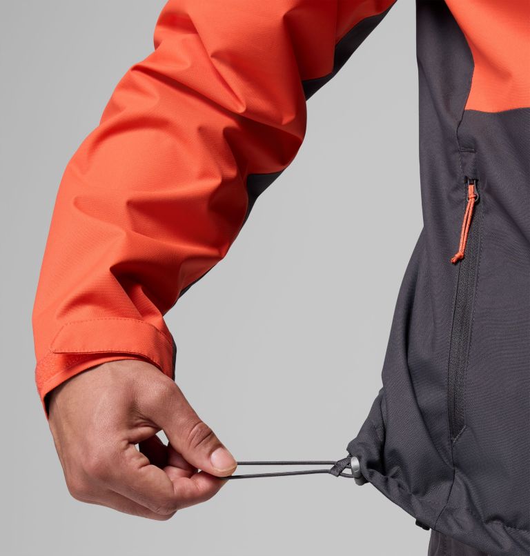 Men's Hikebound II Jacket, Color: Zing, Shark, image 9