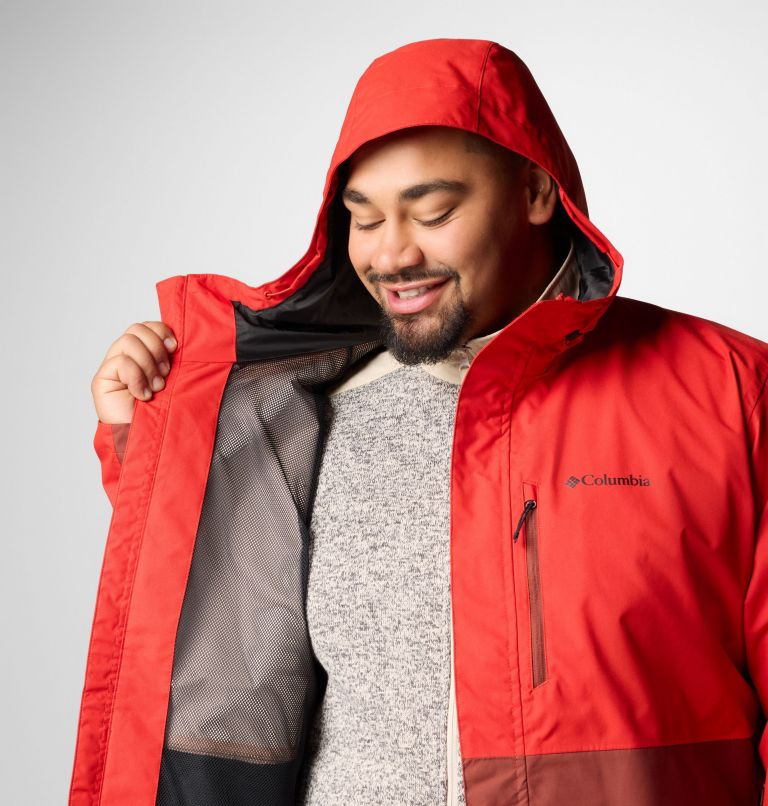 Men's Hikebound II Jacket - Big, Color: Sail Red, Spice, image 6