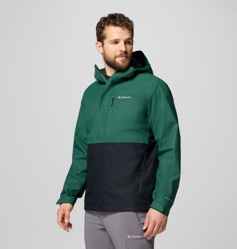 Men's Hikebound II Jacket - Tall, Color: Rain Forest, Black, image 4