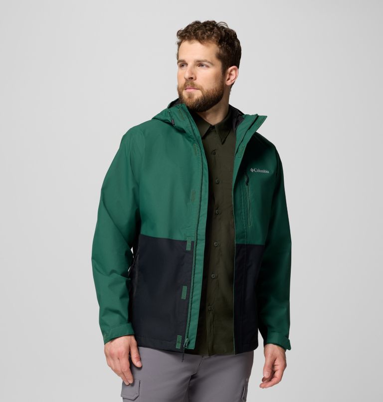 Men's Hikebound II Jacket - Tall, Color: Rain Forest, Black, image 5