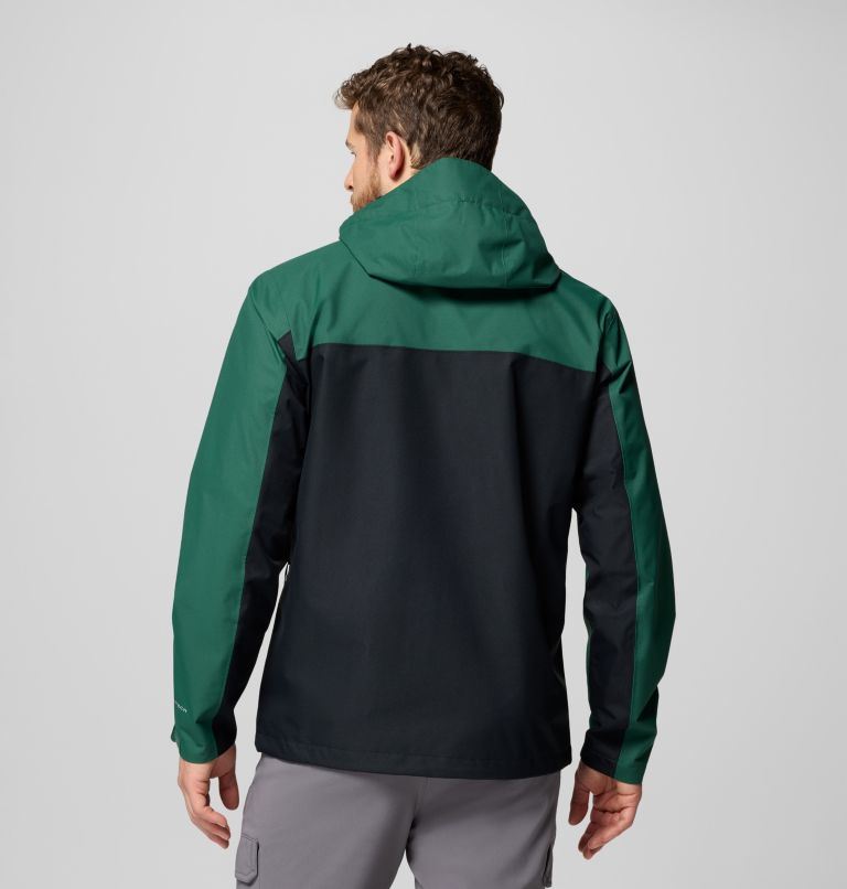 Men's Hikebound II Jacket - Tall, Color: Rain Forest, Black, image 3