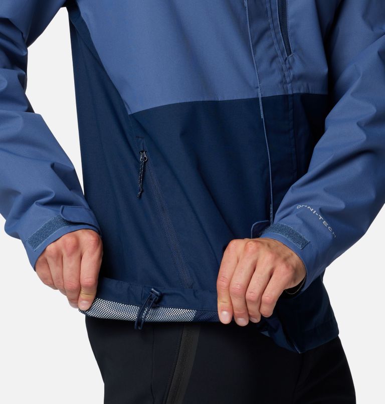 Men's Hikebound II Jacket - Tall, Color: Dark Mountain, Collegiate Navy, image 6