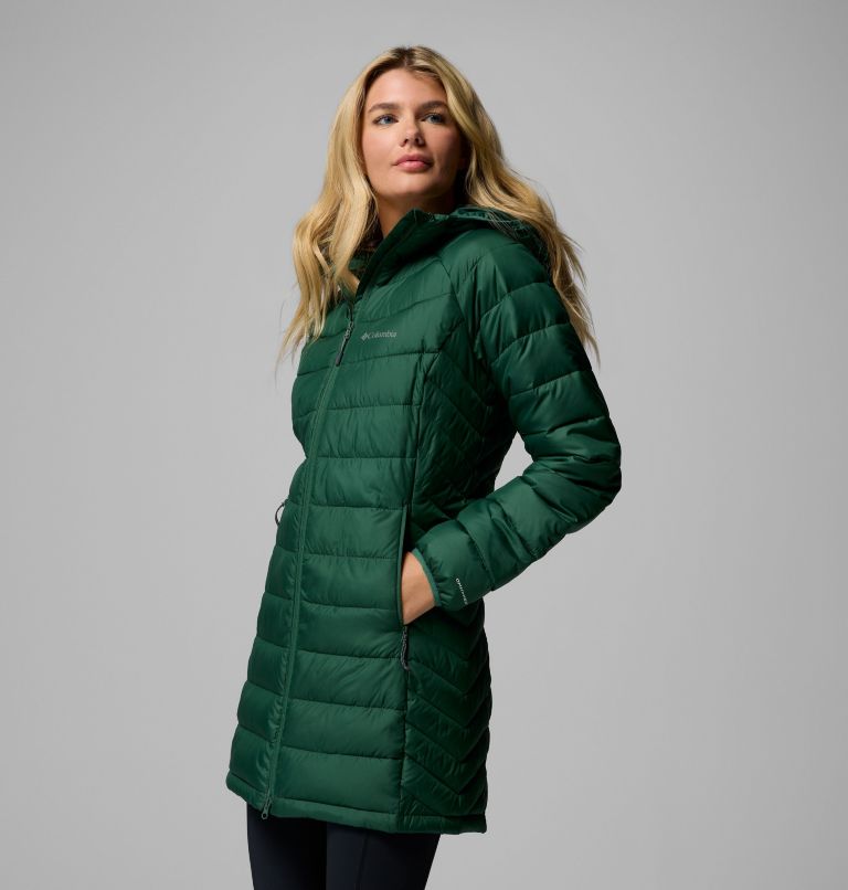 Women's Powder Lite II Mid Jacket, Color: Rain Forest, image 4