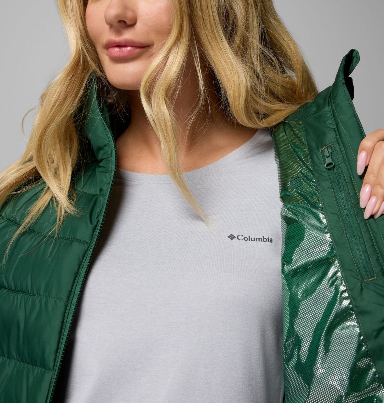Women's Powder Lite II Mid Jacket, Color: Rain Forest, image 6