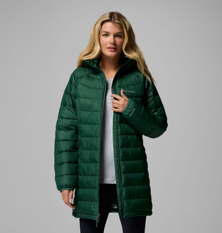 Women's Powder Lite II Mid Jacket, Color: Rain Forest, image 7