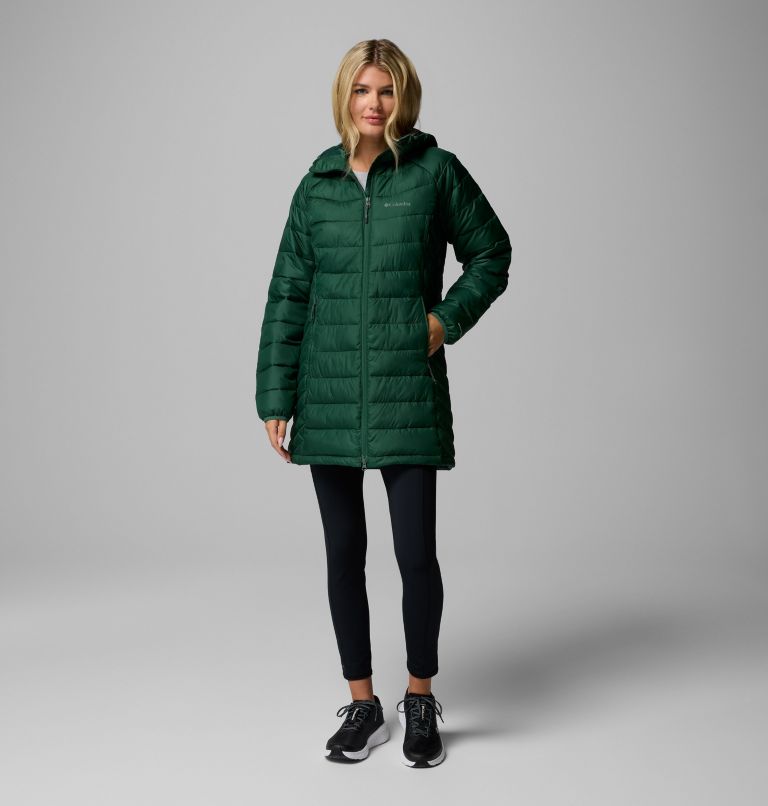 Women's Powder Lite II Mid Jacket, Color: Rain Forest, image 2