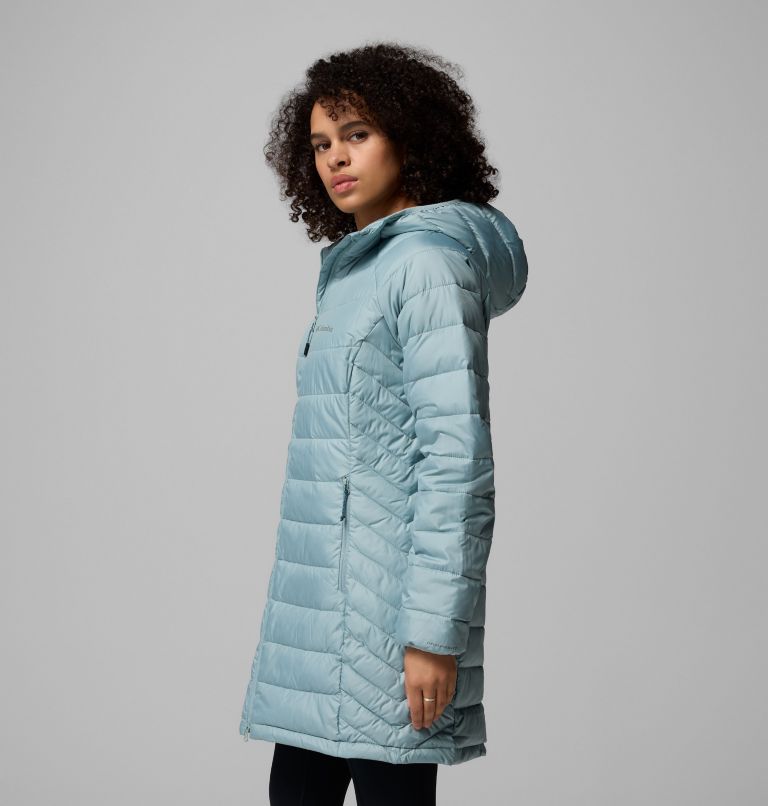 Women's Powder Lite II Mid Insulated Jacket, Color: Crushed Blue, image 4