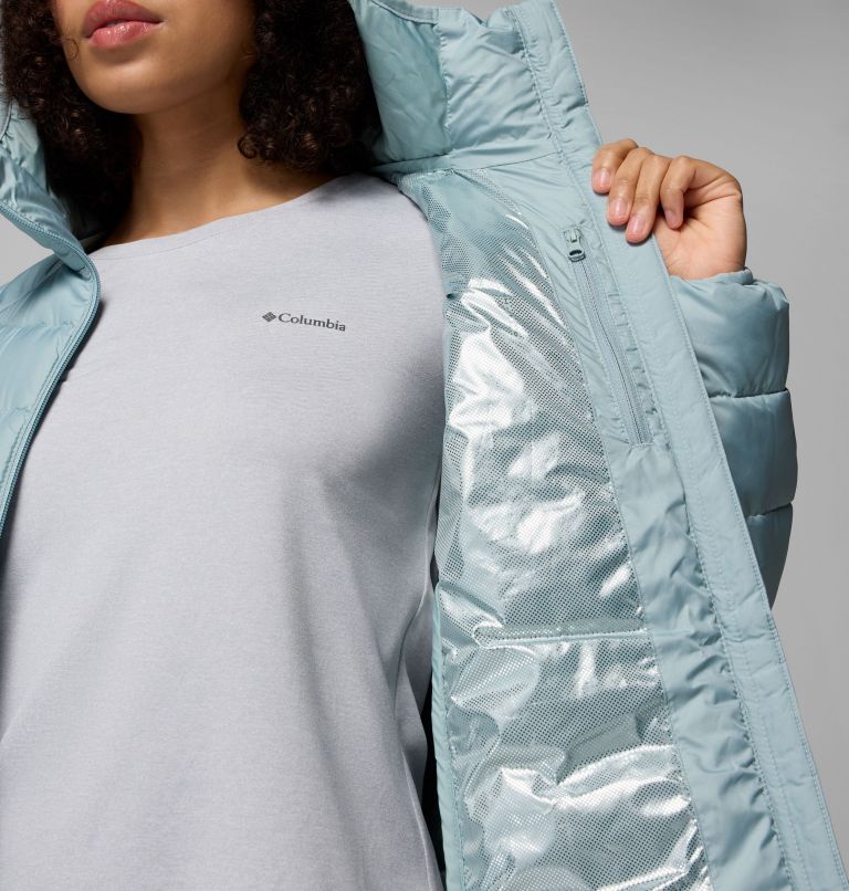Women's Powder Lite II Mid Insulated Jacket, Color: Crushed Blue, image 6