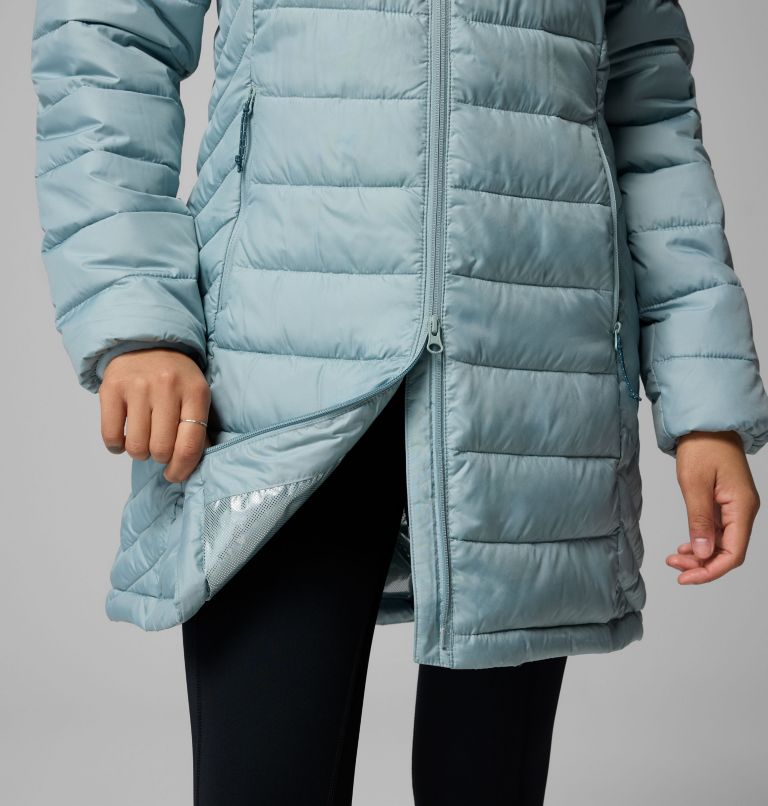 Women's Powder Lite II Mid Insulated Jacket, Color: Crushed Blue, image 8