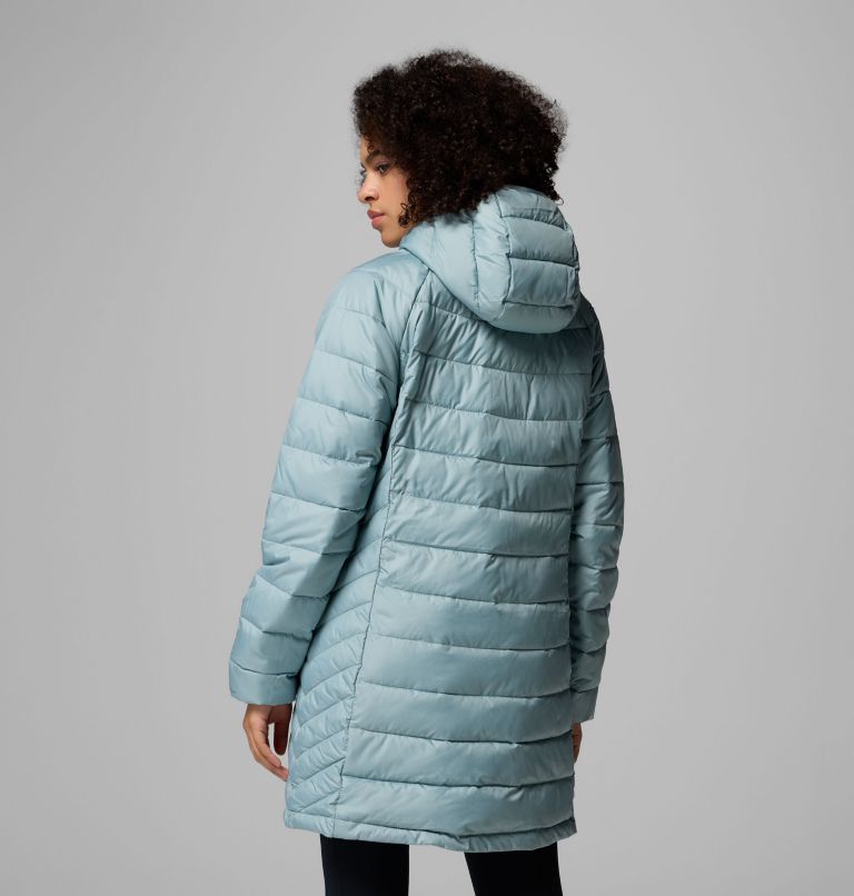 Women's Powder Lite II Mid Insulated Jacket, Color: Crushed Blue, image 3