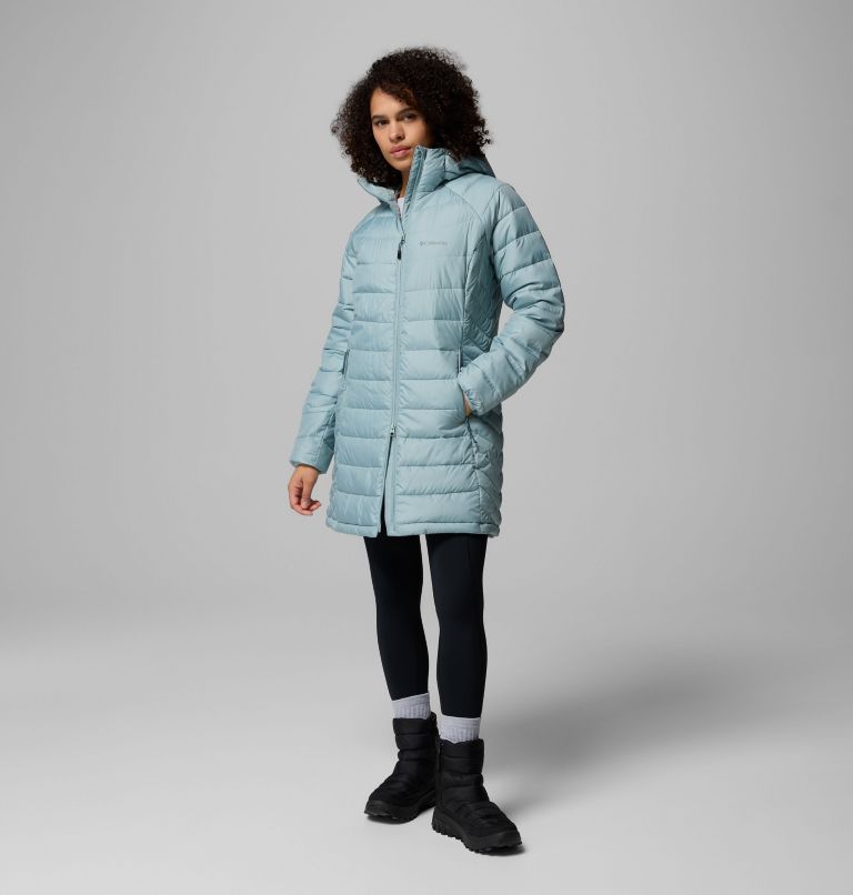 Women's Powder Lite II Mid Insulated Jacket, Color: Crushed Blue, image 2