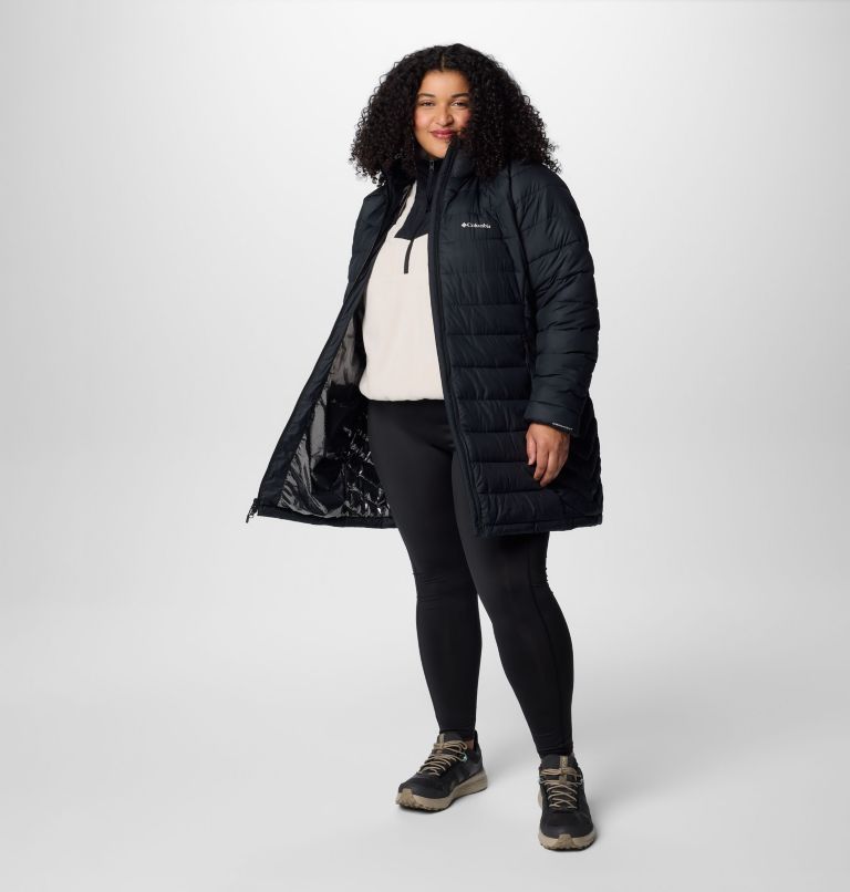 Women's Powder Lite II Mid Jacket - Plus Size, Color: Black, image 3